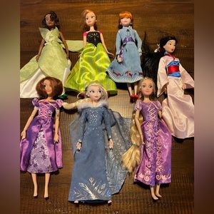 Lot Disney Character Dolls